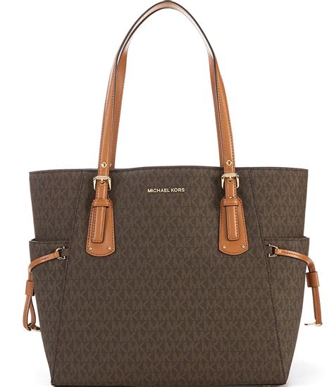 michael kors voyager signature tote|michael kors voyager large tote.